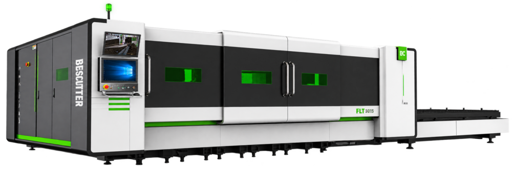 FLY SPEED 1500*3000 | 2000W - 15000W | Fiber Laser Metal Sheet Cutter Full Enclosure with Parallel Shuttle Table