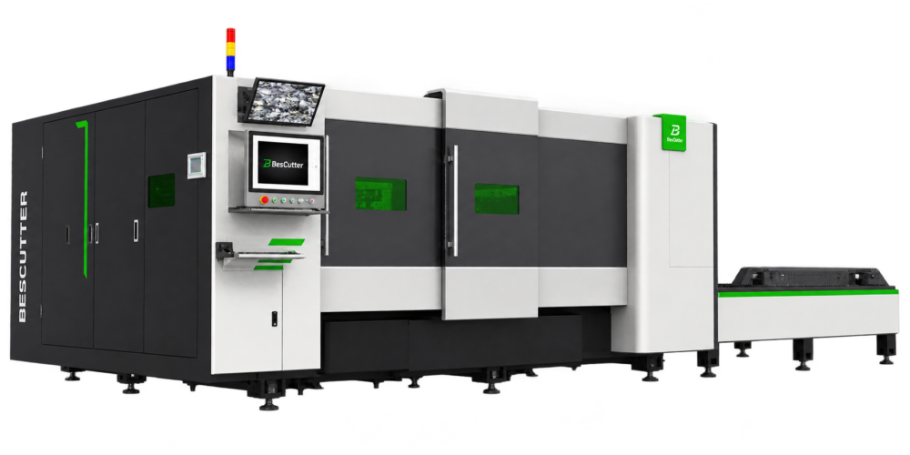 FLY SPEED 6025 2500*6000 2000W - 15000W | Fiber Laser Metal Sheet Cutter Full Enclosure with Parallel Shuttle Table