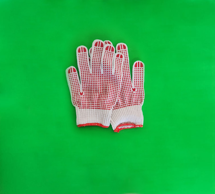 כפפות כותנה אדומות