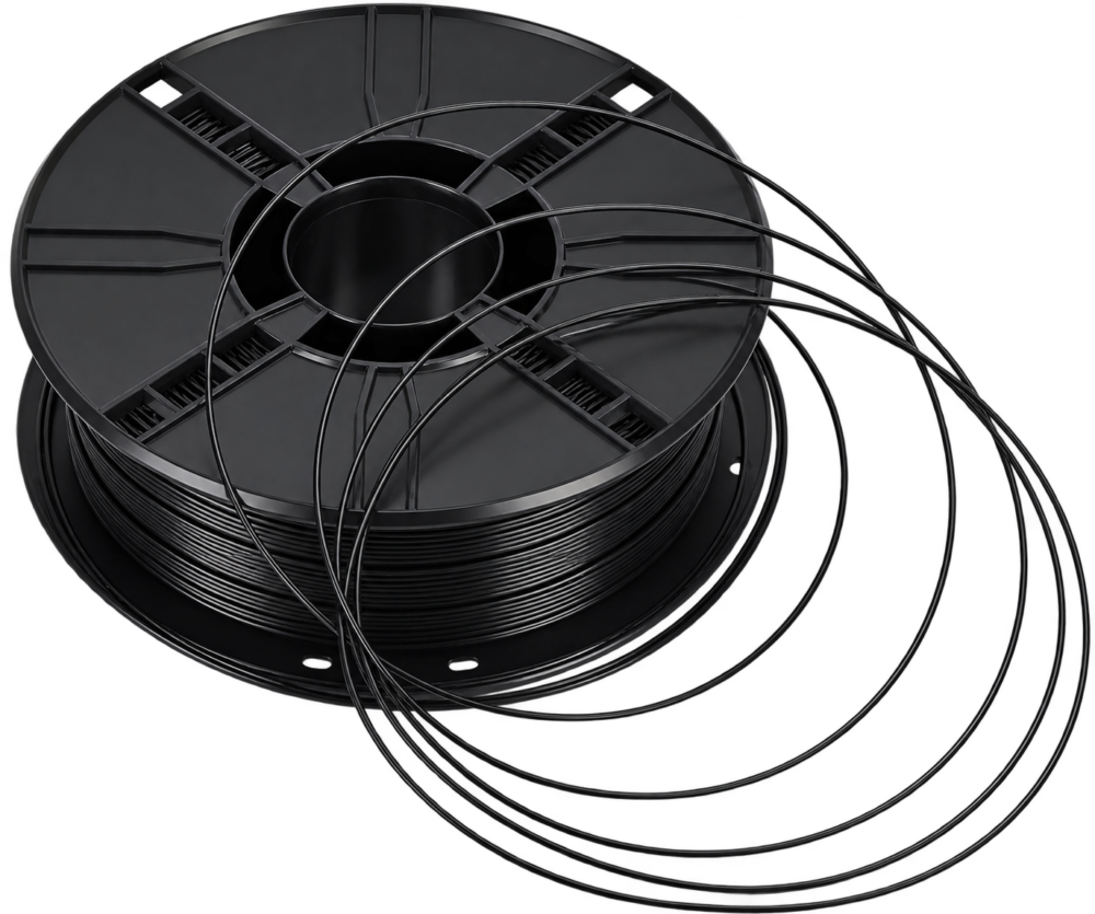 Alternative view of פילמנט PETG Ultra אטום 1 ק"ג - שחור